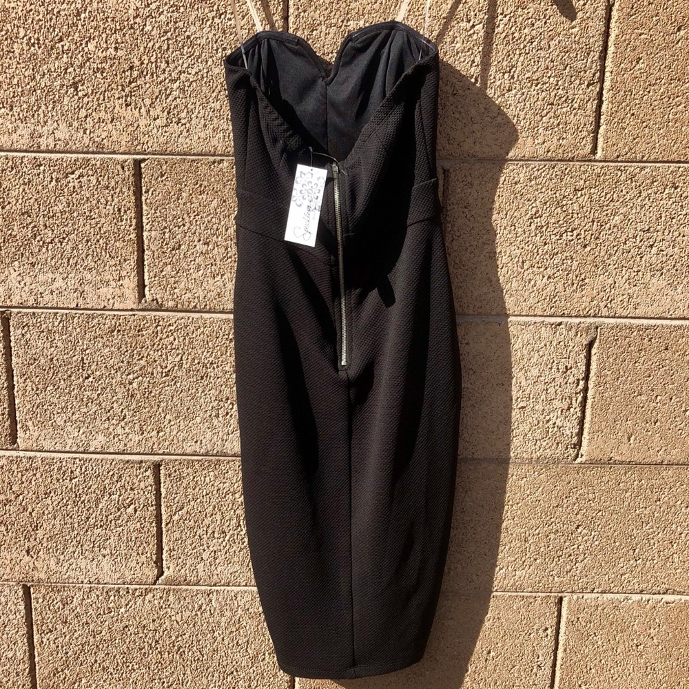 NEW Speechless Strapless Black Dress - Picture 2 of 4